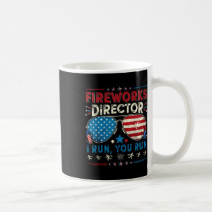 Feuerwerksdirektor I Lauf Du Lauf Lustiger 4. Juli Kaffeetasse