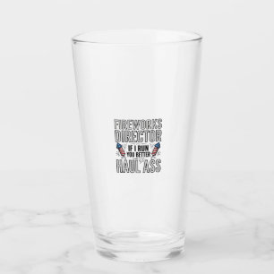 Feuerwerksdirektor Lustiges Patriotisches Zitat T- Glas