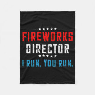 Feuerwerksdirektor Wenn ich renne, rennst du auch  Fleecedecke