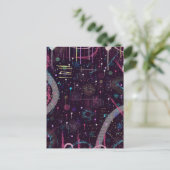 Feuerwerksdisplay: Abstrakte Kunst Postkarte (Stehend Vorderseite)