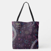 Feuerwerksdisplay: Abstrakte Kunst Tasche (Rückseite)