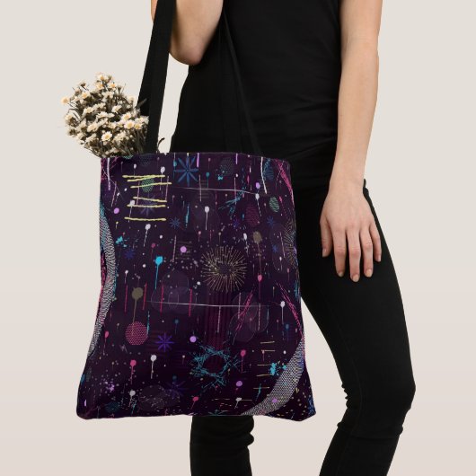 Feuerwerksdisplay: Abstrakte Kunst Tasche (Von Nahem)