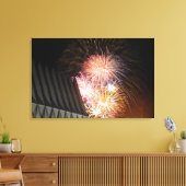 Feuerwerksexplosion Leinwanddruck (Insitu (Wohnzimmer))