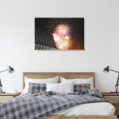 Feuerwerksexplosion Leinwanddruck (Insitu (Schlafzimmer))