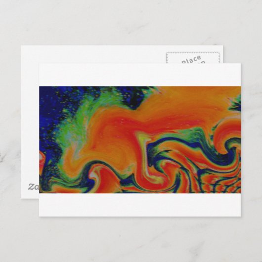 Feuerwerksexplosion Postkarte (Vorne/Hinten)