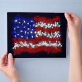 Feuerwerksfahne US Flagge Flyer (Hand)