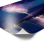 Feuerwerksfeier am East Gull Lake Fotodruck (Ecke)