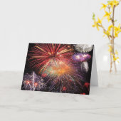 Feuerwerksfinale Karte (Gelbe Blume)