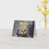 Feuerwerkskarte 19 4. Juli Karte (Gelbe Blume)