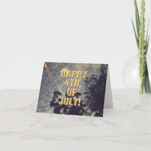 Feuerwerkskarte 19 4. Juli Karte (Vorderseite)