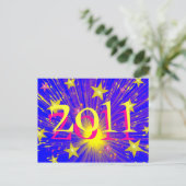 Feuerwerkskarte "2011" postkarte (Stehend Vorderseite)