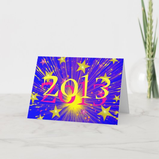 Feuerwerkskarte "2013" feiertagskarte (Vorderseite)