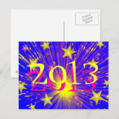 Feuerwerkskarte "2013" postkarte (Vorne/Hinten)