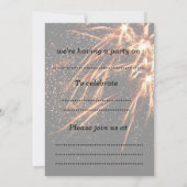 Feuerwerkskarte Party Einladung (Rückseite)