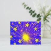 Feuerwerkskarte Postkarte (Stehend Vorderseite)