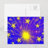 Feuerwerkskarte Postkarte (Vorne/Hinten)