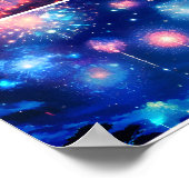 Feuerwerkskollage Poster (Ecke)