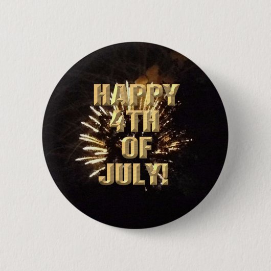 Feuerwerkskörper 10 4. Juli Schaltfläche Button (Vorderseite)