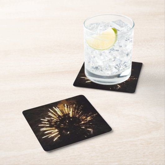 Feuerwerkskörper 10 Untersetzer aus Papier (Vor Ort)