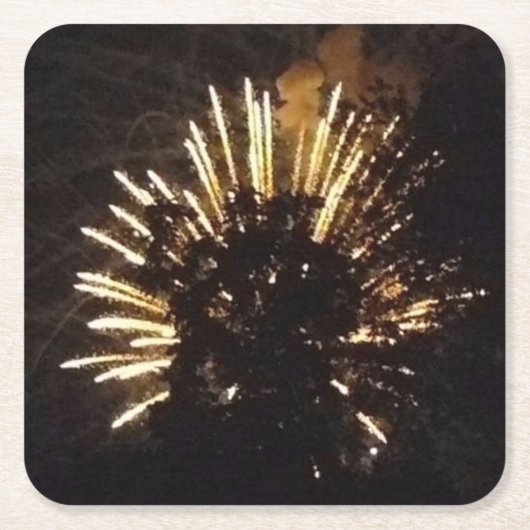 Feuerwerkskörper 10 Untersetzer aus Papier (Vorderseite)