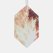 Feuerwerkskörper 12 Hexagon-Ornament aus Glas Ornament Aus Glas (Vorderseite Rechts)