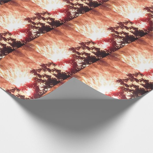 Feuerwerkskörper 12 mattes Umhüllungspapier Geschenkpapier (Ecke)