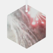 Feuerwerkskörper 14 Hexagon-Ornament aus Glas Ornament Aus Glas (Rückseite)