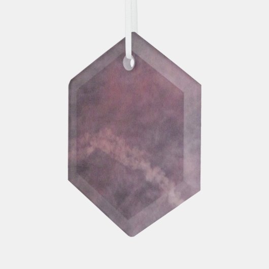 Feuerwerkskörper 16 Hexagon-Ornament aus Glas Ornament Aus Glas (Vorderseite Links)