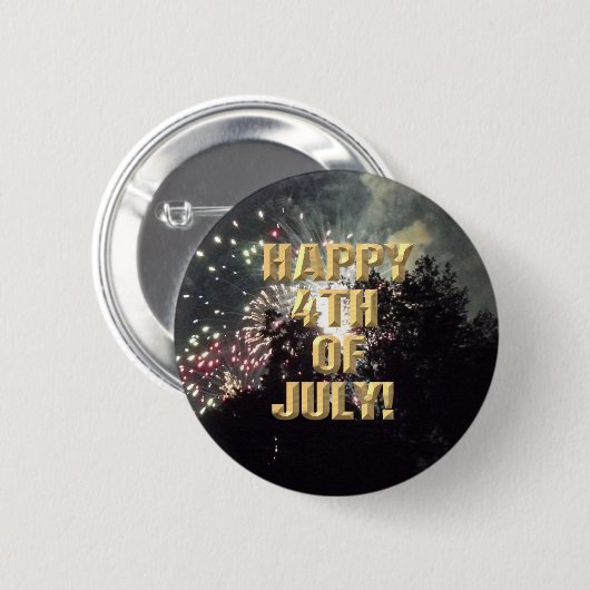 Feuerwerkskörper 18 4. Juli Schaltfläche Button (Vorne & Hinten)