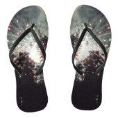 Feuerwerkskörper 18 Flip-Flops Badesandalen (Fußbett)