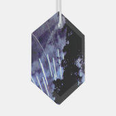 Feuerwerkskörper 1 Glashexagon Ornament Aus Glas (Vorderseite Rechts)