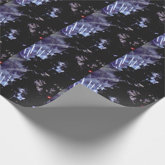 Feuerwerkskörper 1 mattes Verpackungspapier Geschenkpapier (Ecke)