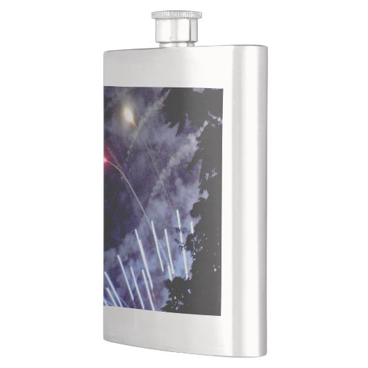 Feuerwerkskörper 1 Messkolben aus nicht rostendem Flachmann (Links)