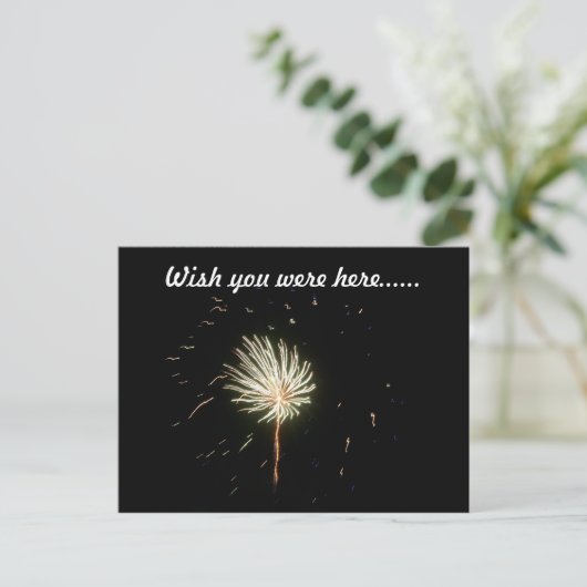 Feuerwerkskörper 1 postkarte (Stehend Vorderseite)