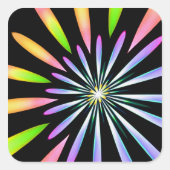 Feuerwerkskörper 1 quadratischer aufkleber (Vorderseite)