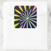 Feuerwerkskörper 1 quadratischer aufkleber (Tasche)