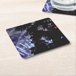 Feuerwerkskörper 1 Untersetzer auf Papier