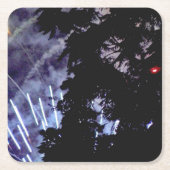 Feuerwerkskörper 1 Untersetzer auf Papier (Vorderseite)