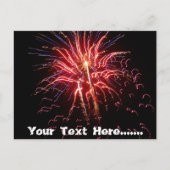 Feuerwerkskörper 2 postkarte (Vorderseite)