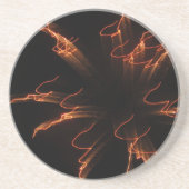 Feuerwerkskörper 3 sandstein untersetzer (Vorne)