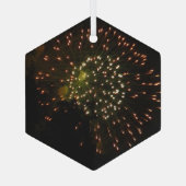 Feuerwerkskörper 4 Glashexagon Ornament Aus Glas (Rückseite)