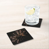 Feuerwerkskörper 5 Untersetzer auf Papier (Vor Ort)