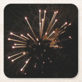 Feuerwerkskörper 5 Untersetzer auf Papier (Vorderseite)