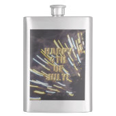 Feuerwerkskörper 6 4. Juli Edelstahlkolben Flachmann (Vorderseite)