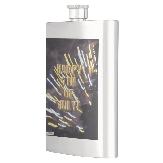 Feuerwerkskörper 6 4. Juli Edelstahlkolben Flachmann (Links)