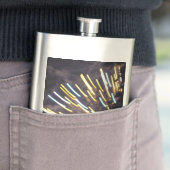 Feuerwerkskörper 6 Edelstahlkolben Flachmann (Beispiel)