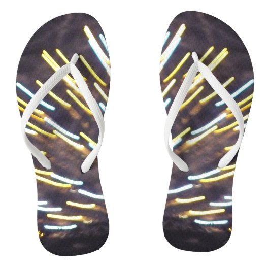 Feuerwerkskörper 6 Flip-Flops Badesandalen (Fußbett)