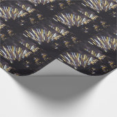 Feuerwerkskörper 6 glänzendes Packpapier (Ecke)