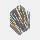 Feuerwerkskörper 6 Glashexagon Ornament Aus Glas (Vorderseite Links)