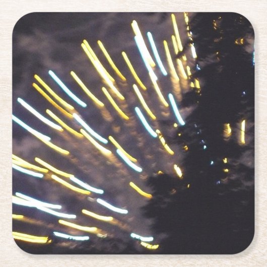 Feuerwerkskörper 6 Untersetzer auf Papier (Vorderseite)